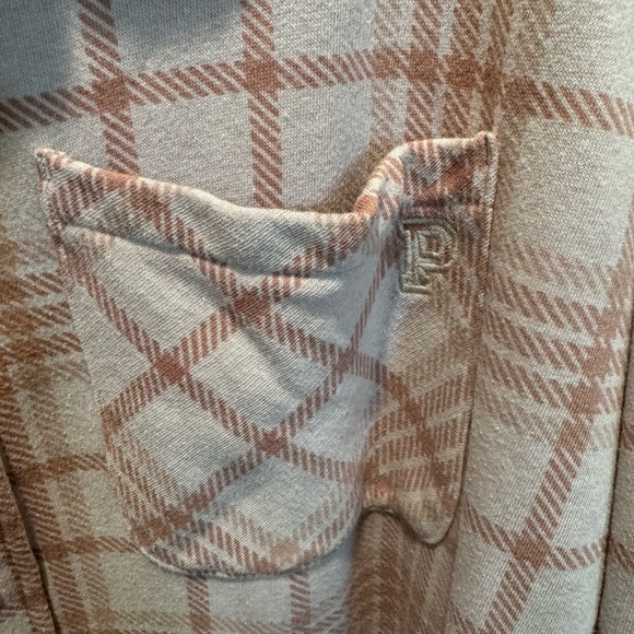 PINK Plaid Button-Up Shirt size L - Picture 3 of 3